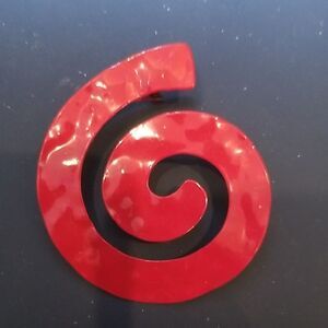 Elegant Red Spiral Red BROOCH!!! Purchased I'm Upscale BOUTIQUE In SANTA FE!!!